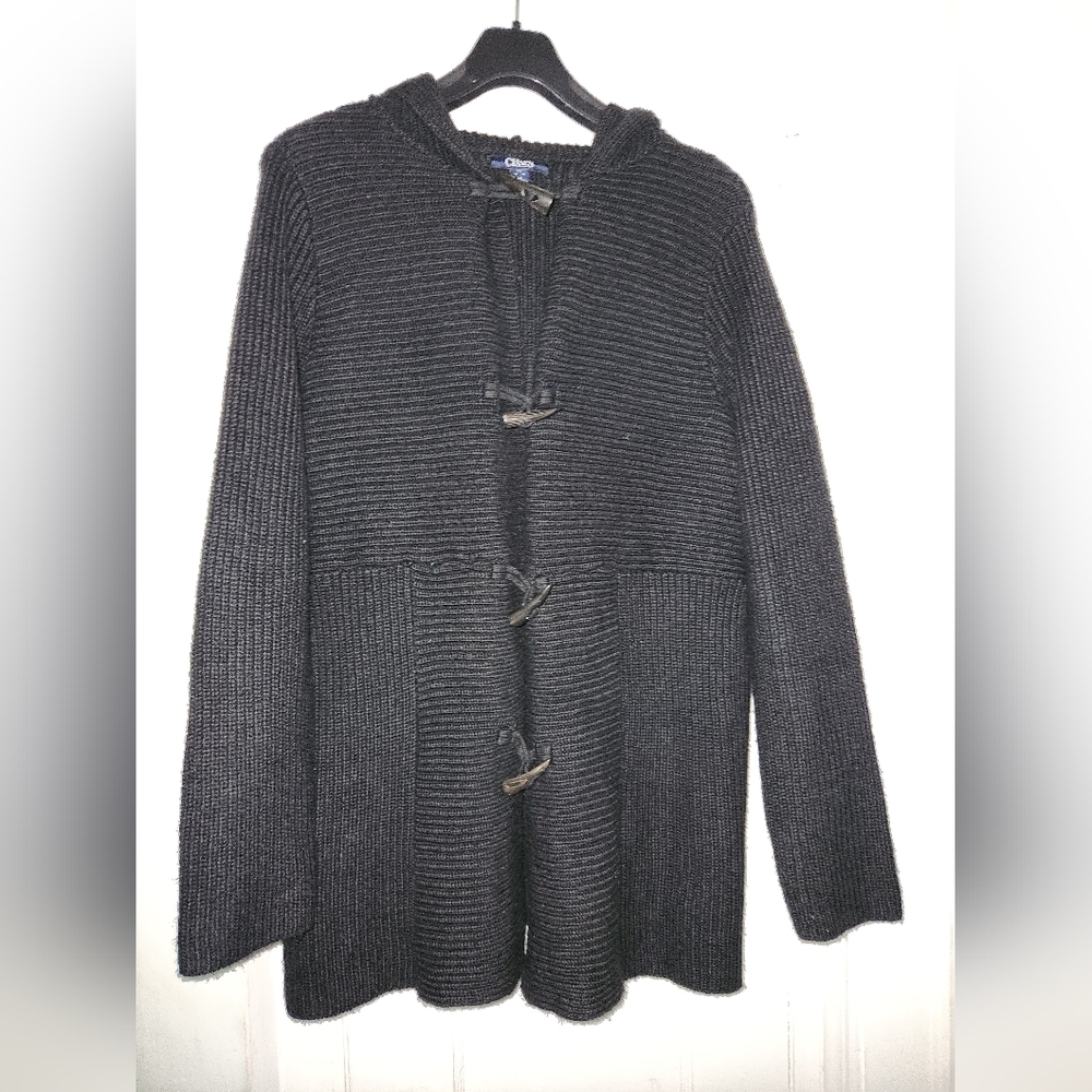 Chaps Toggle Knit Cardigan Sweater